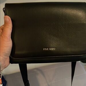 Pixie Mood Black Messenger Bag Sleek Design